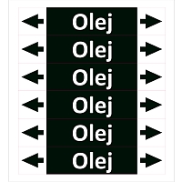 Značení potrubí ISO 20560, olej